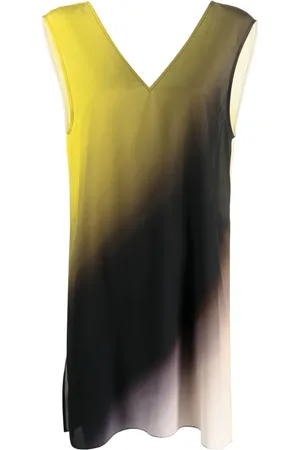 Gauchere Gradient-effect silk dress
