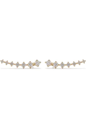 Mizuki 14KT diamond earrings