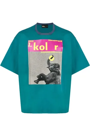 Kolor Graphic-print cotton T-shirt