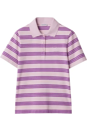 Burberry Striped cotton polo shirt