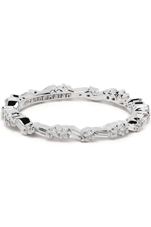 Suzanne Kalan 18kt white gold Frenzy diamond eternity ring