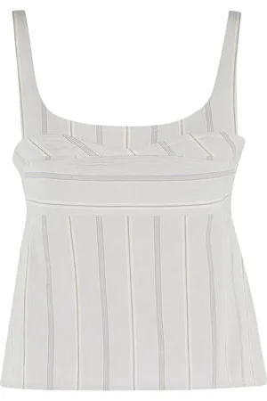 Low Classic Striped square-neck top