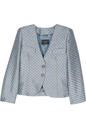 Emporio Armani Patterned-jacquard blazer