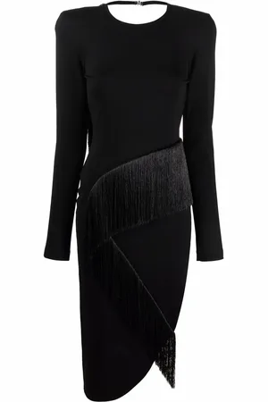 The Attico Panelled long-sleeved midi dress