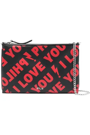 Serafini I Love You leather crossbody bag