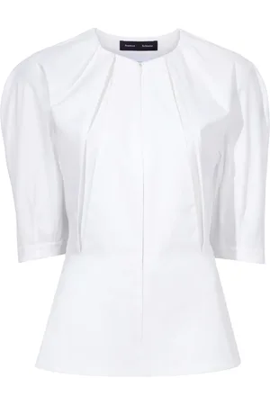 Proenza Schouler Georgia front-zip blouse