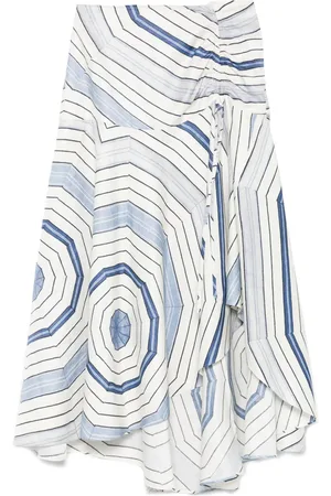 Sandro X Louise Bourgeois geometric-print skirt
