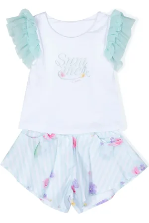 Lapin House Floral-print short set