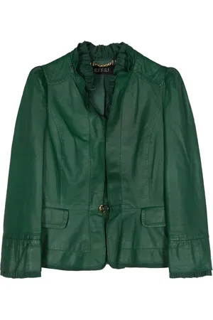 Gucci 2000s cropped leather jacket