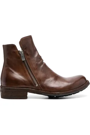 Officine creative Round-toe leather boots