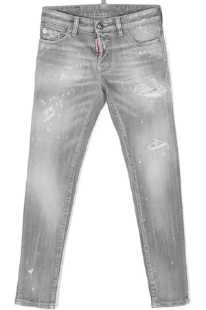 Dsquared2 Distressed cotton skinny jeans