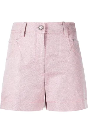 SHIATZY CHEN Glittered denim shorts