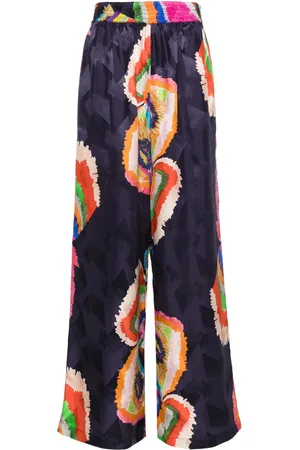 Rianna + Nina Melina jacquard silk trousers