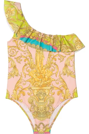 VERSACE Baroque pattern-print swimsuit