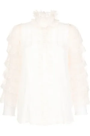 SHIATZY CHEN Ruffled mulberry silk blouse