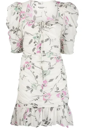 Isabel Marant Galdino floral-print ruched minidress