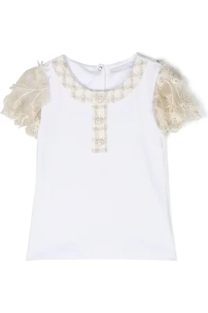 PATACHOU Lace-sleeves T-shirt