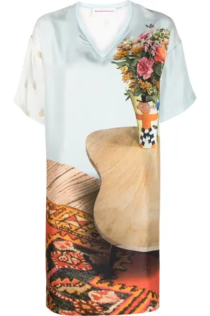 WALTER VAN BEIRENDONCK Printed T-shirt dress
