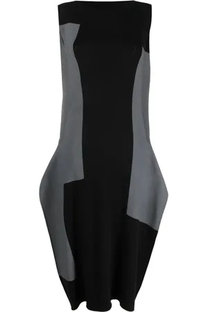 Issey Miyake Rectilinear Ap midi dress
