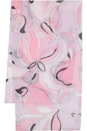 Pinko Floral-print chiffon scarf