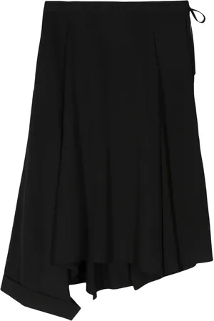 YOHJI YAMAMOTO Asymmetric wool midi skirt