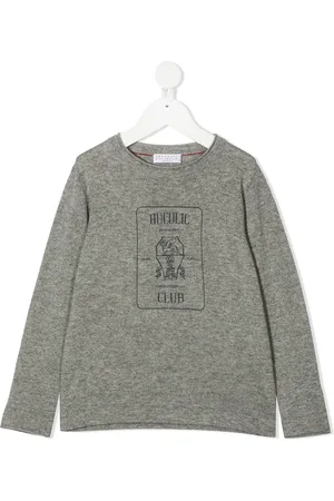Brunello Cucinelli Long sleeve printed T-shirt