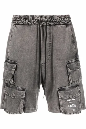 MAUNA KEA Drawstring denim cargo shorts