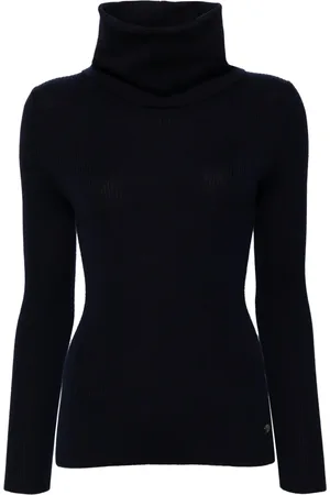 CHANEL 2000s ribbed wool-cashmere jumper