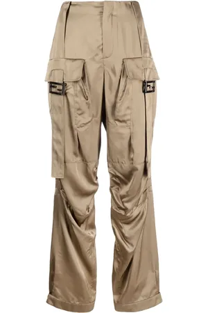 Fendi Satin cargo trousers