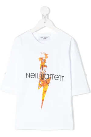Neil Barrett Long sleeve flame print T-shirt