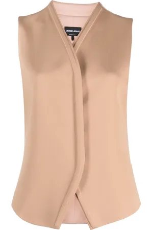 Giorgio Armani Concealed-fastening silk waistcoat