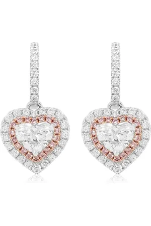 HYT Jewelry 18kt white gold diamond drop earrings