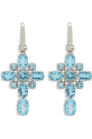 Dolce & Gabbana 18K gold Anna topaz earrings
