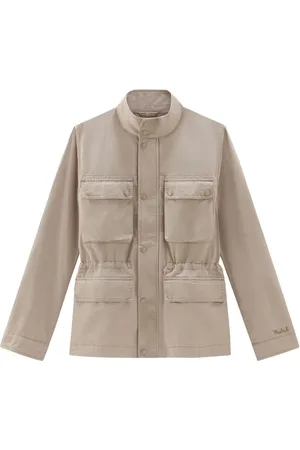 Woolrich Field logo-embroidered shirt jacket