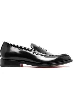 santoni Almond-toe loafers