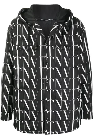 VALENTINO GARAVANI VLTN pattern hooded jacket