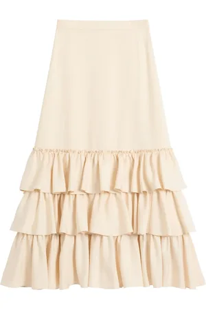VALENTINO GARAVANI Shantung midi skirt