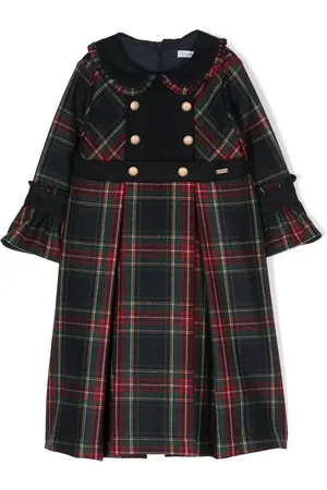 PATACHOU Tartan-print flannel dress