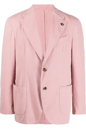 LARDINI Single-breasted buttoned blazer