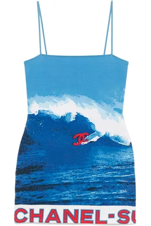 CHANEL 2002 surf-line camisole dress