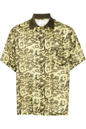 TOGA VIRILIS Leopard print short-sleeve shirt