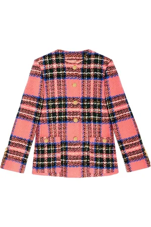 Gucci Tartan-check boucl?? jacket