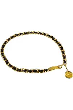 CHANEL 1990-2000s Medallion chain belt