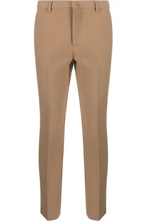 ..,MERCI Pressed-crease slim-fit trousers