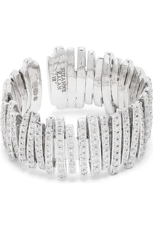 Suzanne Kalan 18kt white gold white diamond ring