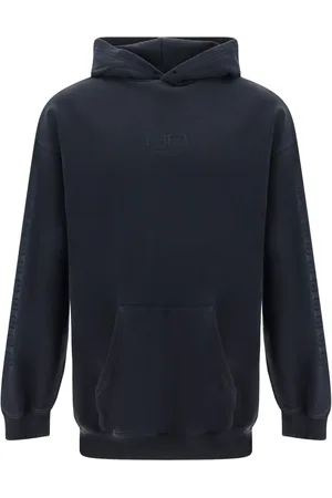 Balenciaga Logo-embroidered cotton hoodie