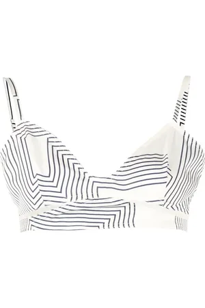Low Classic Stripe-pattern sports bra