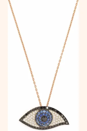 MONAN 18kt rose gold sapphire and diamond necklace