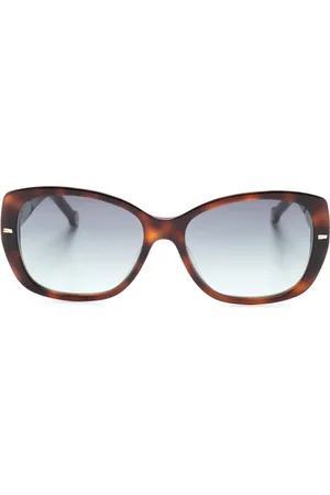 Carolina Herrera Tortoiseshell butterfly-frame sunglasses