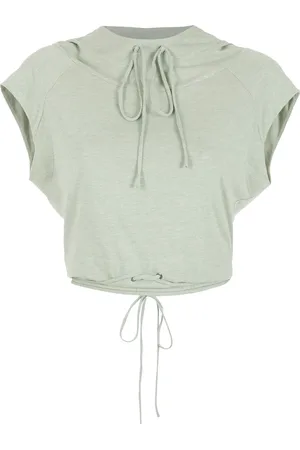 Gloria Coelho Cropped hooded top